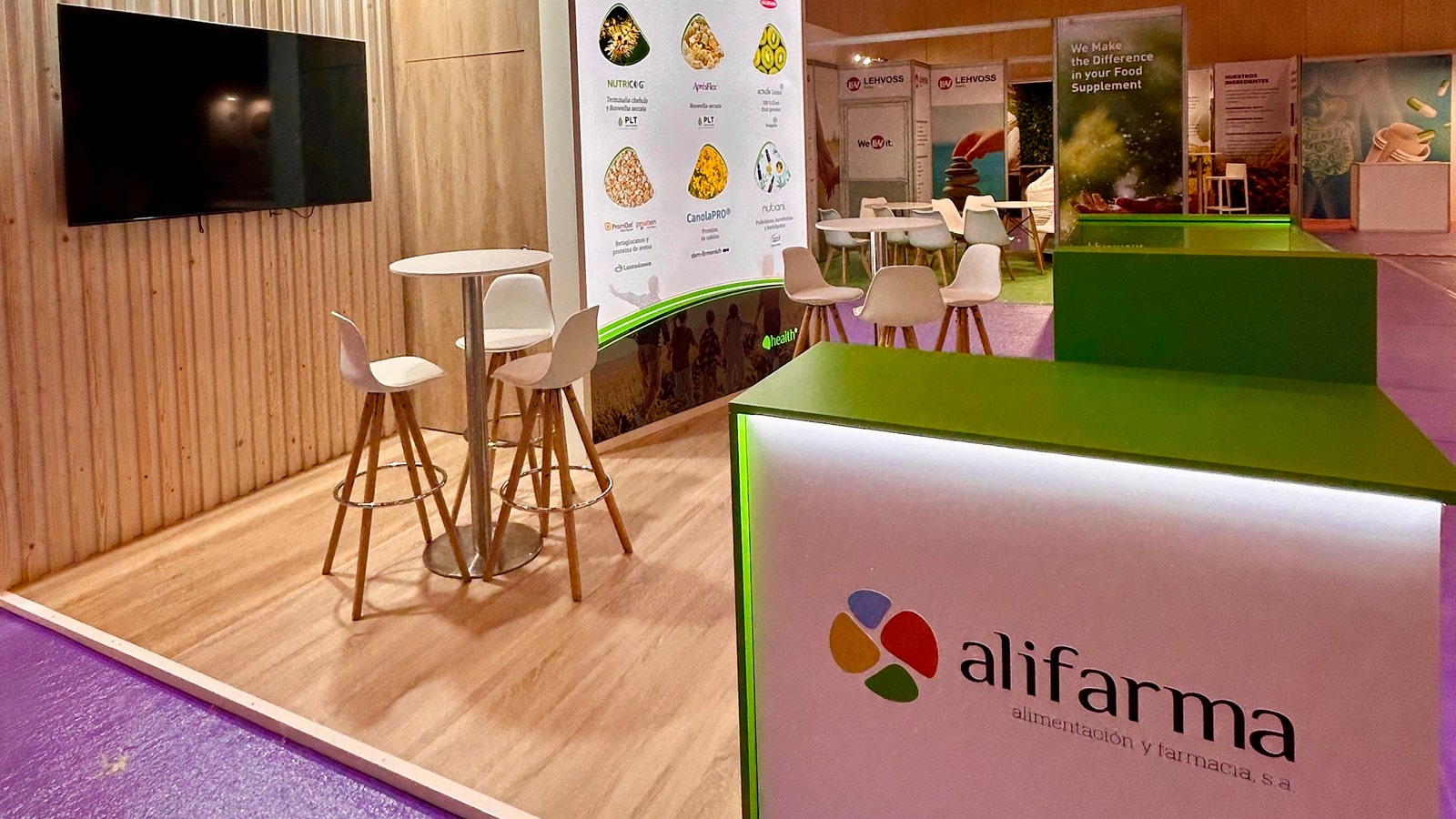 Stand2: Proyectos. ALIFARMA- NUTRACEUTICALS CCIB. Nutraceuticals 2024. Centro de Convenciones Internacional de Barcelona – CCIB